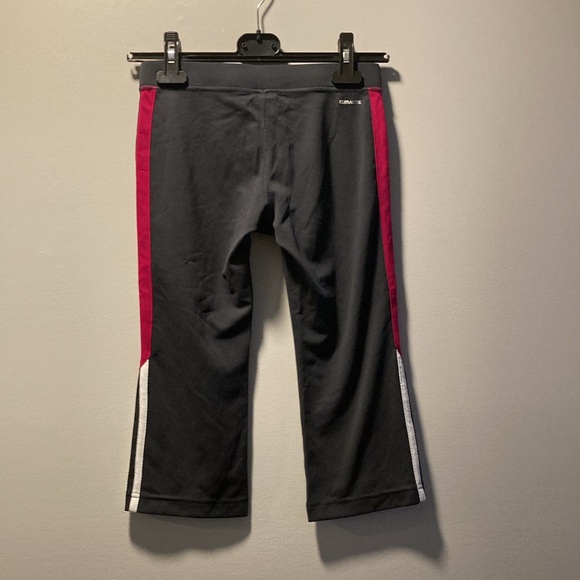 Adidas Charcoal Capri Sport Pant, Youth Sz M - Picture 2 of 5